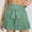 Mint Green, variant on Dolkfu Bow Summer Shorts for Women High Waist Ruffle Bloomer Shorts Comfy Y2k Cute Green Women Shorts L