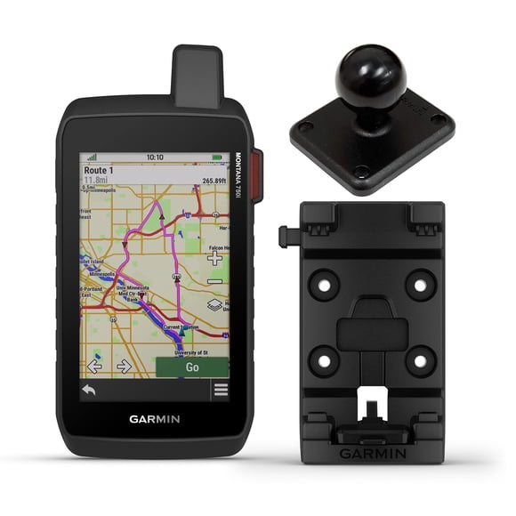 Garmin Montana 750i Rugged GPS Touchscreen Navigator (010-02347-00) with AMPS Rugged Mount and Ball Bundle Montana 750i with AMPS Rugged Mount and Ball