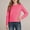 czb# Hot Pink498, variant on CUZIBR Toddler Kids Girls Tshirts Solid Color Long Sleeve T Shirts Crewneck Basic Tees Loose Fit Casual Lightweight Soft Comfy Pullover Undershirt Cozy Daily Wear Blouse,Beige,2-3 Years