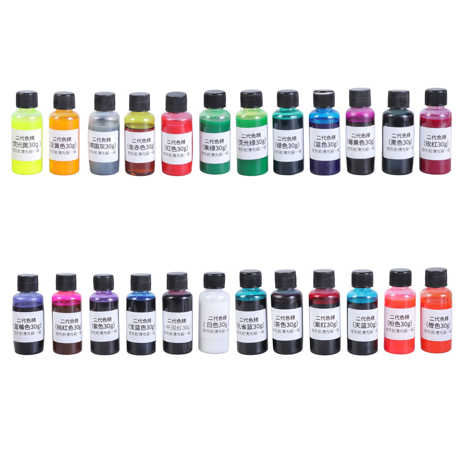 XISAOK 24 Color Resin Pigment Epoxy Resin Pigments Liquid Colorant for Jewelry Making