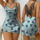 thumbnail image 5 of Vestido corto de encaje con espalda descubierta para mujer, minivestido Sexy con estampado de Disney Stitch, falda de pijama con lazo, para fiesta de verano, 2024, 5 of 5