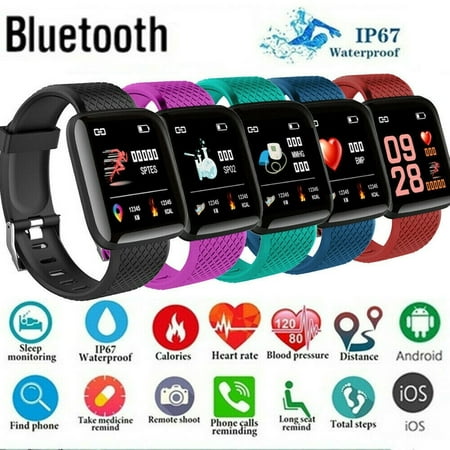 Smart Watch OLED Color Screen Smartwatch Men Fashion Fitness Tracker Heart Rate for Android Ios