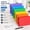 Neon 6 Colors- Ring, variant on Colored Index Cards 3x5 Inch with Ring - 288 Neon Ruled Flashcards for Studying, Lined Note Cards 3x5, 6 Packs of 48 Small Study Cards