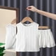 thumbnail image 1 of Girl's Clothing Sets 2023 Summer Korean Thin Knitted Girl Set Children Hollow Breathable Vest + Wide Leg Pants Two-piece Suit, 1 of 6