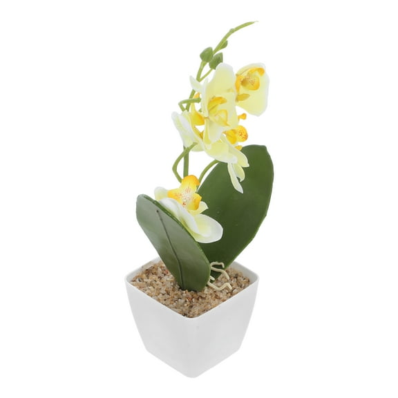unbranded Artificial Orchids Plants Decoration Real Touch Flowers In Pot Faux Orchid Flowers Flower Arrangements Artificial Centerpiece