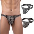 thumbnail image 3 of Men's Leopard Print Thong G-String Underwear_Special Gift, 3 of 5