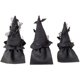 thumbnail image 3 of piezas Gnomo de Halloween Felpa Decoración hecha a mano Decoraciones de enano de felpa de Halloween, Capa negra Sombrero Decoración de juguete, Decoración de mesa Decoración artesanal Zhivalor WLJ-0883, 3 of 5