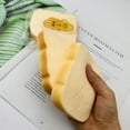 thumbnail image 4 of Tostada Pan Rebanado Juguete Antiestrés Forma De Pan Squishes Juguete Sensorial Fidget Toys Alivio Del Estrés Para Niños Y Adultos Juguete Divertido Y Complicado Para Apretar Regalo Para Pascua Navida, 4 of 5