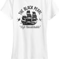 thumbnail image 3 of Disney - Pirates Of The Caribbean - Black Pearl Nigh Uncatchable - Women's Short Sleeve Graphic T-Shirt, 3 of 5