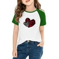 thumbnail image 2 of KyCheLot Kids Boys Girls Short Sleeve Shirt Valentines Day Print Color Block Casual Crewneck T Shirts 3-14 Years, 2 of 7