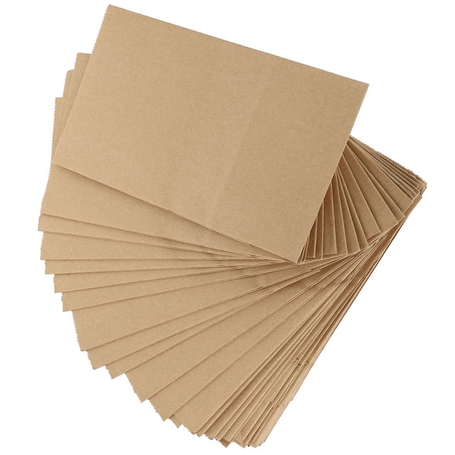 SHOWERORO 100Ud Bolsas De Kraft Color Chocolate Para Snack Desechables Uso Multifunción