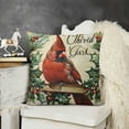 thumbnail image 2 of YINGXI I Am Always with You Cardinal Red Birds Decorative Throw Pillow Cover, Pine Cones Berry Cushion Case Decor, Winter Holiday Memorial Quote Pillowcase Decorations for Sofa Couch 22x22in, 2 of 5