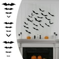 thumbnail image 4 of JeashCHAT 60pcs 3D Bats Stickers, 4 Sizes Waterproof Scary Bats Wall Decals DIY Home Window Wall Decor, Removable Bats Stickers for Indoor Outdoor Halloween Decorations Party Supplies, 4 of 7
