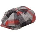 thumbnail image 2 of CoCopeaunts Newsboy Cap Men Women Vintage Tweed Octagonal Cap Woolen Male Plaid Patchwork British Style Flat Cap Beret Hat, 2 of 8