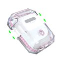 thumbnail image 2 of NIFFPD Apple AirPods Case, Soft TPU Shockproof Protective Crystal Clear Airpod 3 Case Cover with lanyard Anti-Yellowing Pink, 2 of 4