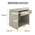 thumbnail image 5 of Boyd Sleep Sydney Single Drawer Nightstand, Gray, 5 of 8