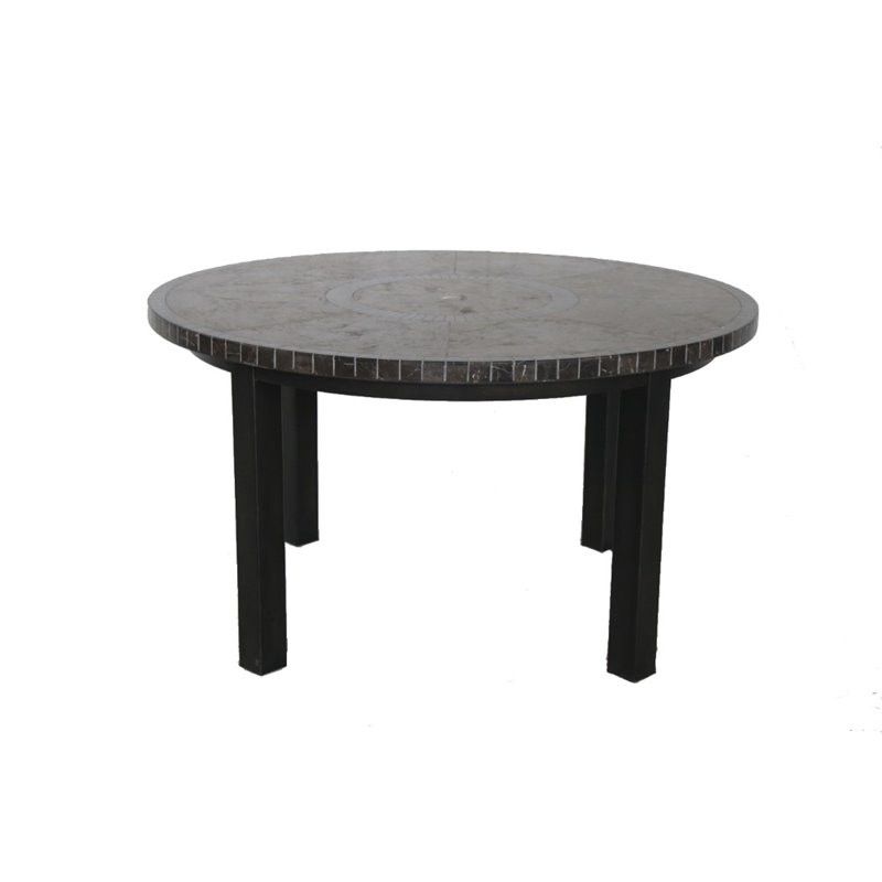 Sunvilla Pennant Round Patio Dining Table in Mahogany