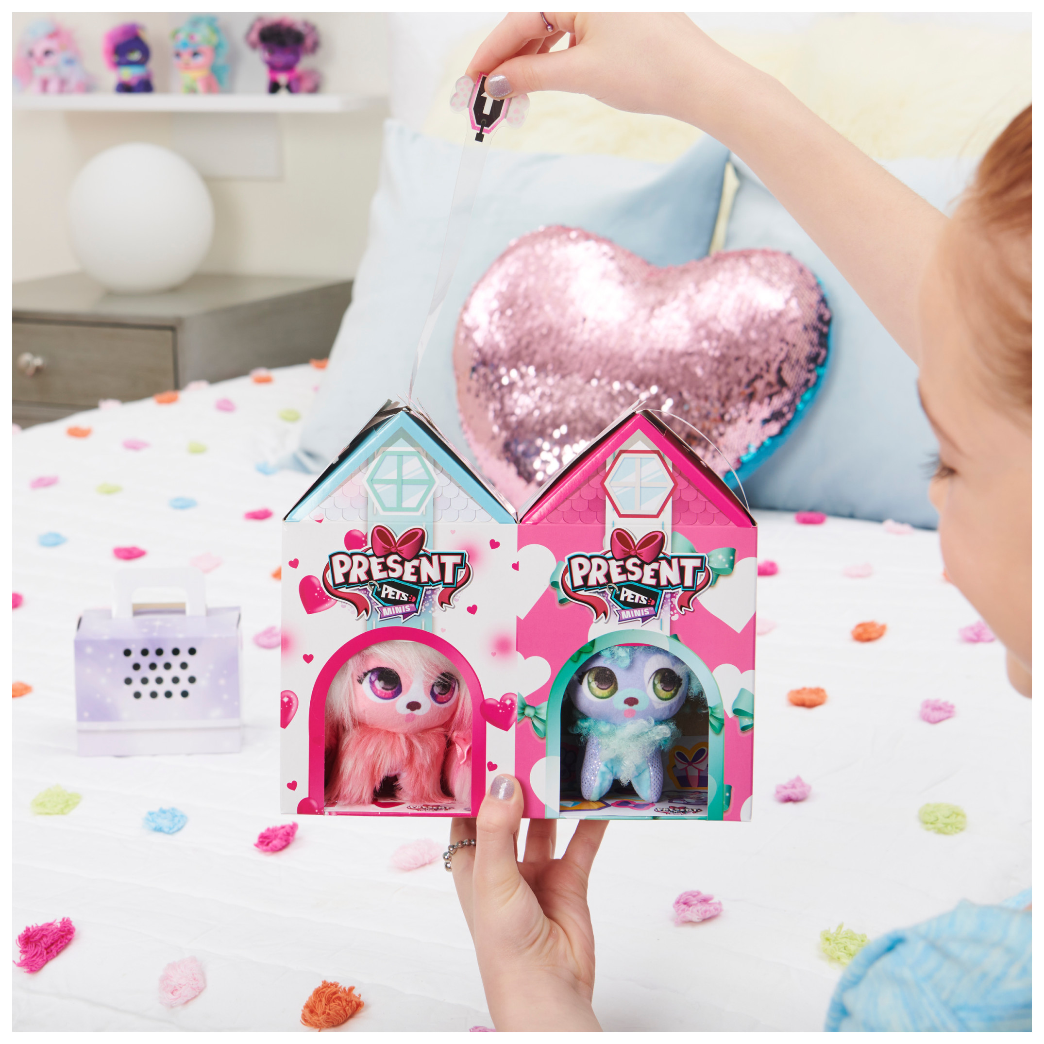 Present Pets Minis 3-Pack Fluffy BFFs, 3-inch Plush Toys