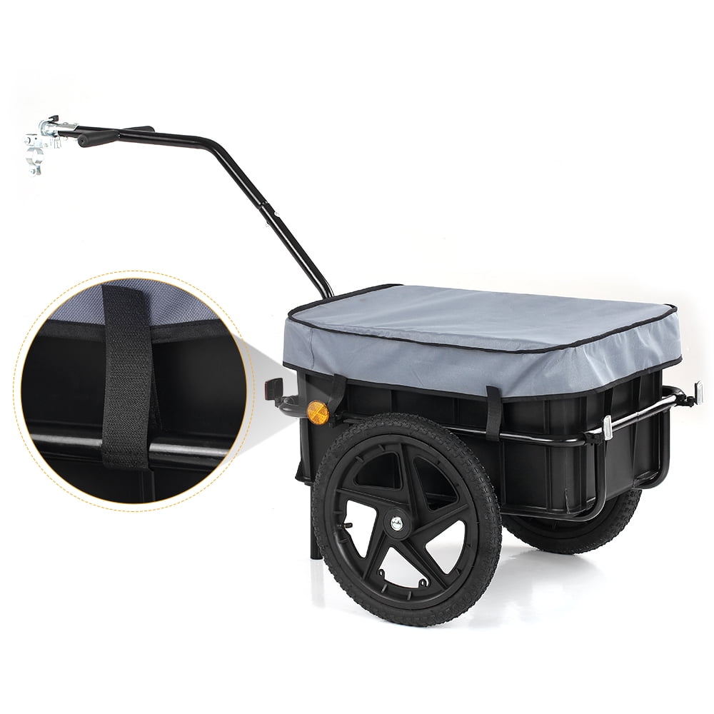 iKayaa Bicycle Bike Cargo Trailer Luggage Storage Cart Carrier w