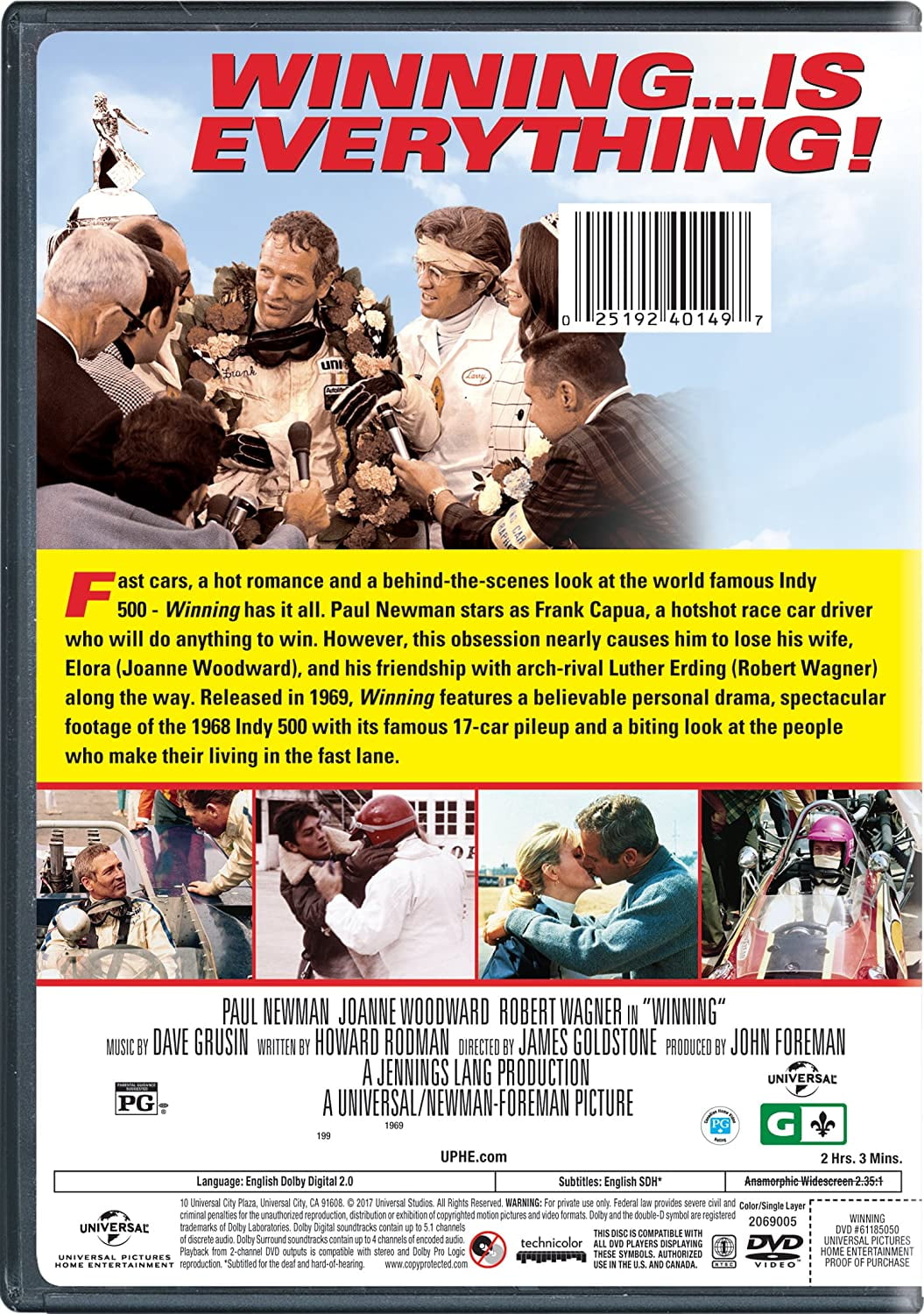Winning (DVD), Drama, Universal