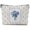 Hydrangea-Blue, variant on Blue Hydrangea Makeup Bag with Zipper, Grandmillennial Bow Hydrangea Flower Gifts for Women,Blue Small  Travel Toiletry Bag Zipper Makeup Pouch