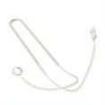 thumbnail image 1 of Auriculares de silicona con cuerda para colgar en el cuello para audio de estado entre profesionales (beige) Kuymtek Para estrenar, 1 of 3