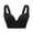 Black, variant on SMihono Breathable Pullover Sports Bra for Women High Impact Push Up Gym Yoga Wirefree Seamless Freedom Bra Black XXL