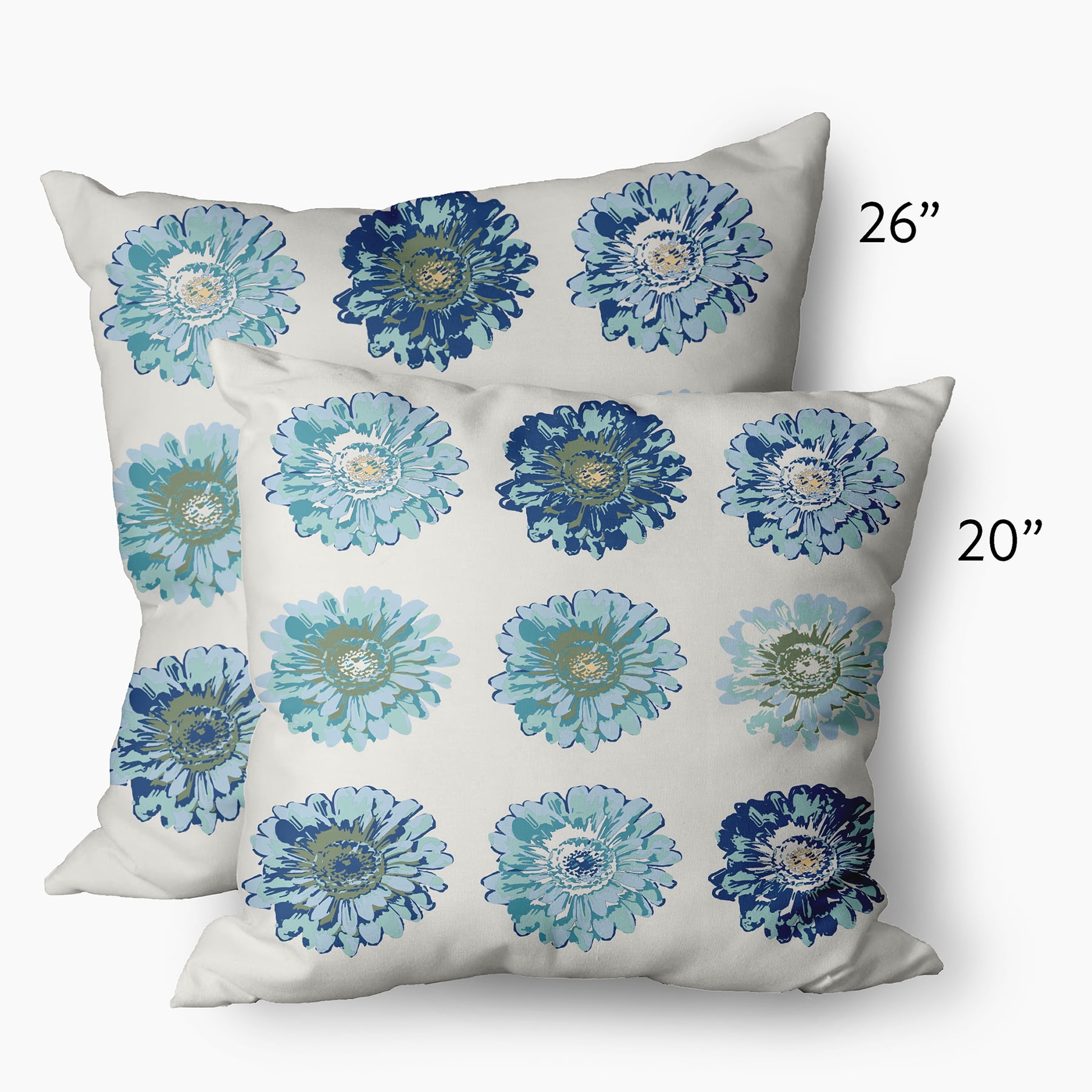 26" x 26" Simply Daisy Gypsy Floral Decorative Throw Pillow