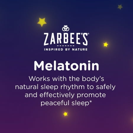 Zarbee's Children's Sleep Chewable Tablet with Melatonin, Grape, 30 Ct