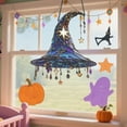 thumbnail image 2 of Deeceymbur Lightweight Magical Hat Acrylic Pendant with Hanging Loop Festive Halloween Display 7.09x7.87in, 2 of 6
