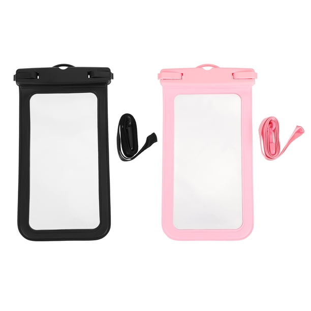 Bolsas de teléfono a prueba de agua de 2pcs bolsas de teléfono de pantalla táctiles bolsas de almacenamiento de teléfonos móviles