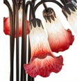 thumbnail image 3 of Meyda Tiffany - 12301 - Ten Light Table Lamp - Pink/White Pond Lily - Mahogany Bronze, 3 of 7