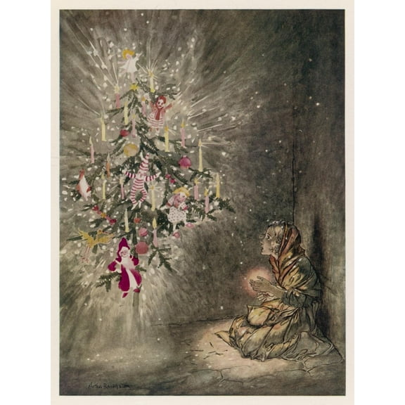 Art.com Match Girl Art Print by Arthur Rackham, 12" x 16"