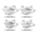 thumbnail image 3 of 50Pcs Disposable Bbq Aluminum Foil Pans Take-Out Food Containers Rectangle Lunch Box Grill Catch Tray Kitchen Supplies, 3 of 7