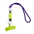 thumbnail image 1 of Mobile Phone Lanyard Adjustable Reusable Neck Hanging Rope with Hook Microfiber Safety Straps Accessory Picnic Running Type 7, 1 of 9