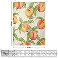thumbnail image 4 of ONETECH  Peach Throw Blanket Watercolor Hand Drawn Peaches Seamless Pattern Decorative Soft Warm Cozy Flannel Plush Throws Blankets for Baby Toddler Dog Cat, 4 of 6