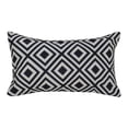 thumbnail image 1 of Funda De Almohada Lumbar Arrojada Funda De Almohada Decoraci?n con Cremallera Oculta 12 X 20 Pulgadas Cuadrado negro 30x50cm / 12 "x20" (ancho * largo) Unique Bargains Almohada Funda, 1 of 7