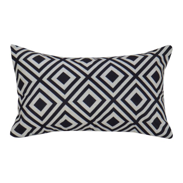 Funda De Almohada Lumbar Arrojada Funda De Almohada Decoraci?n con Cremallera Oculta 12 X 20 Pulgadas Cuadrado negro 30x50cm / 12 "x20" (ancho * largo) Unique Bargains Almohada Funda