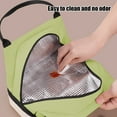 thumbnail image 6 of Insulated Waterproof Lunch Box Freezable Cooler Bag with Adjustable Strap Portable Picnic Food Container 9.45x7.87x5.51 inch(Green), 6 of 6