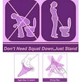 thumbnail image 3 of Paquete de 2 dispositivos para orinar femenino, urinario femenino, embudo de silicona, tazas para orina, orinal portátil para mujeres de pie hasta embudo para orinar, reutilizable, 3 of 5