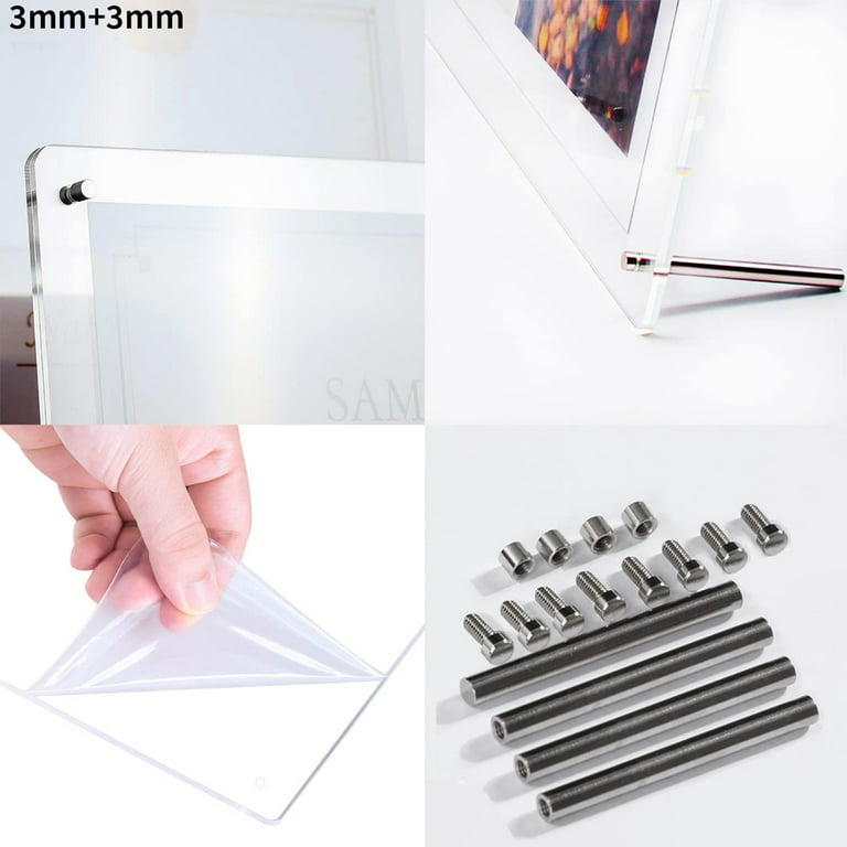 Wall Mounted Acrylic Plastic Frame Picture Frame Holder Stand For Po  Sheets, Plexiglass And Posters From Tanfuru, $36.48