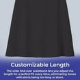 thumbnail image 3 of SAGEFINDS Women City Skirt - Pull Fold Over Adjustable Waist Resist Wrinkles - 24” Long Plum - Small, 3 of 8