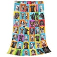 thumbnail image 2 of KLL Cute Dogs Collage Pattern Fleece Throw Blanket,Fleece Throw Blankets for Couch & Bed All Season Use-40"x30", 2 of 7