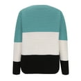 thumbnail image 6 of BVOFAR Sweaters for Women Trendy Long Sleeve Color Block Tops Cozy Lightweight Crew Neck Pullover Fall Winter Travel Jumpers, 6 of 6