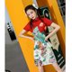 thumbnail image 1 of Cheongsam de verano para niñas jóvenes, estilo mejorado, cheongsam corto rojo, 1 of 4