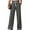 Gray, variant on Chiclily Women's Wide Leg Sweatpants Pink 2XL Lounge Yoga Pants Drawstring Workout Athletic Joggers with Pockets