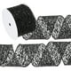 thumbnail image 1 of Cinta de malla con brillos, 2.5" x 10 yardas, cinta de poliéster con brillos para guirnaldas (Negro), 1 of 7