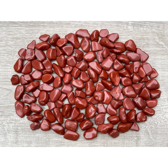 Red Jasper Tumbled Stones, 0.5"-1" S to M Size Tumbled Red Jasper
