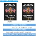 thumbnail image 3 of 250 Anniversary Flag Garden Flag Art Banner Farmhouse 12×18in, 3 of 6