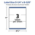 thumbnail image 6 of Avery Removable Rectangle Labels, 3-1/4" x 8-3/8", 75ct, 6 of 10